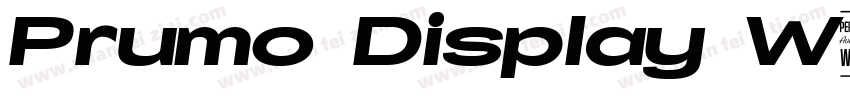 Prumo Display W00 Bl字体转换